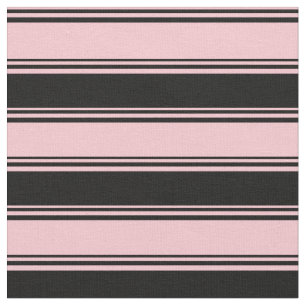 Roze & zwarte strepen/lijnen patroon stof