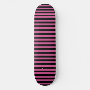 Roze Zwarte Strepen Patroon Persoonlijk Skateboard