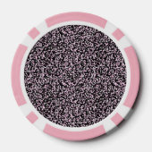 Roze Zwarte Strepen   Poker Chips (Achterkant)