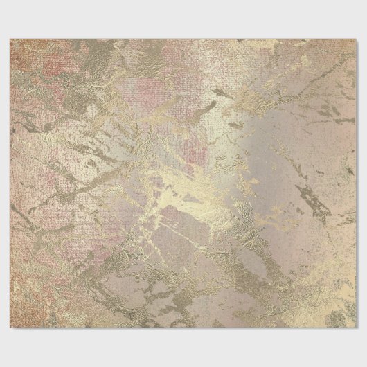 Roze zwarte tekenfilms met gouden marmer VIP Cadeaupapier (Vlak)