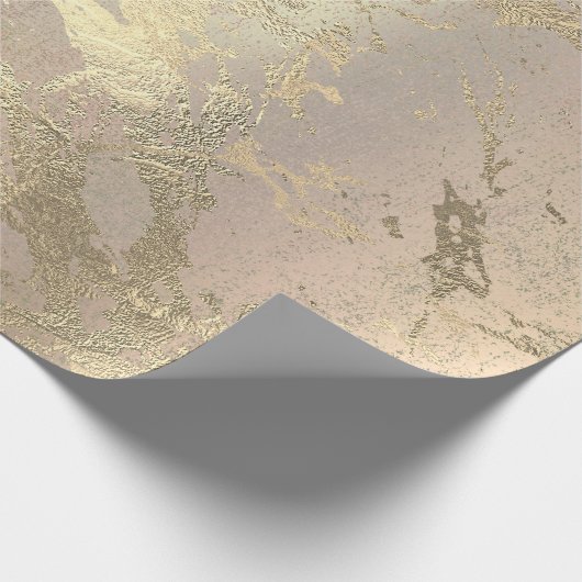 Roze zwarte tekenfilms met gouden marmer VIP Cadeaupapier (Hoek)