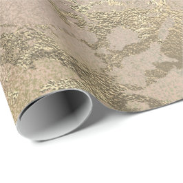 Roze zwarte tekenfilms met gouden marmer VIP Cadeaupapier