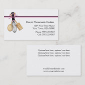 Roze zwarte Visitekaartje (Voorkant / Achterkant)