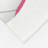 Roze Zwarte voetballen Cluster Meisjes Sportkamer Fleece Deken (Hoek)