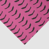 Roze Zwarte Wimpers Glam Verjaardag Tissuepapier (Detail)