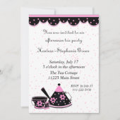 Roze, Zwarte & Witte de Uitnodiging van de Partij  (Voorkant)