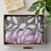 Roze zwarte witte Floral Abstracte ontkoppeling va Tissuepapier (Geschenk)