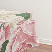 Roze, zwarte, witte Floral Tafelkleed (Voorbeeld)