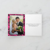 Roze Zwarte Witte Kroonluchter Dank Je Kaart (Binnen)