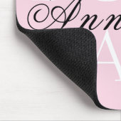 Roze zwarte witte scriptnaam Boss Babe Muismat (Hoek)