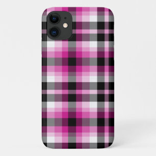 Roze zwarte witte speldenroze Case-Mate iPhone case