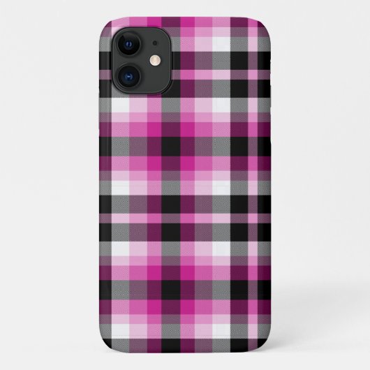 Roze zwarte witte speldenroze Case-Mate iPhone case (Achterkant)