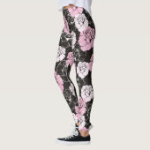 Roze zwarte witte ventilatorLeggings Leggings (Links)