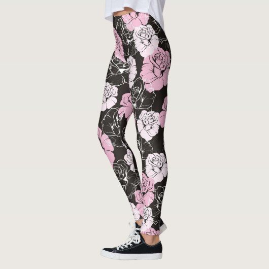 Roze zwarte witte ventilatorLeggings Leggings (Links)