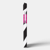 Roze, zwarte, witte Zebra stripper iPad-luchttas Case-Mate iPhone Case (Achterkant / Links)