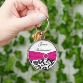 Roze, zwarte, witte zwarte Sleutelhanger van Junio (Hand)