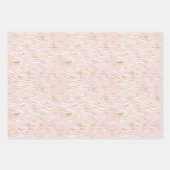 Roze zwarte zebra Print Glitz Inpakpapier Vel (Voorkant 3)