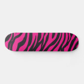 Roze zwarte Zebra streep voor meisjes Persoonlijk Skateboard (Horizontaal)