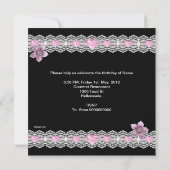 Roze zwarte zoete 61-speelgoedlipstick van 16 part kaart (Achterkant)