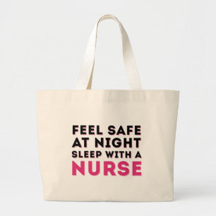 Roze zwarte zure zure Humor Grote Tote Bag