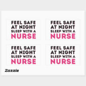 Roze zwarte zure zure Humor Rechthoekige Sticker (Vel)