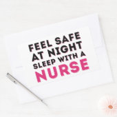 Roze zwarte zure zure Humor Rechthoekige Sticker (Envelop)