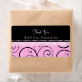 Roze zwarte zwembroeken Weddenschappen Etiket (Insitu)