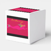 roze zwembad bedankdoosjes (Achterkant)