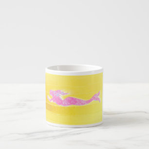 roze zwembad espresso kop