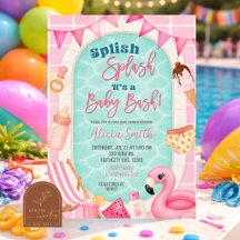 Roze Zwembad Meisje Baby Shower feest