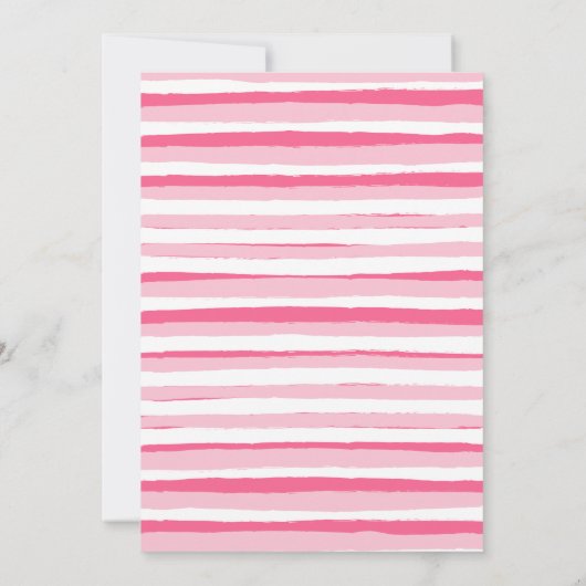  Roze Zwembad Party Meisje Verjaardag Kaart (Achterkant)