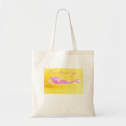 roze zwembad tote bag (Voorkant)