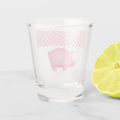 Roze zwemblazen shot glas (Achterkant)
