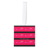 roze zwemblazen zwart decoratie (Voorkant)