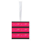 roze zwemblazen zwart decoratie (Rechts)