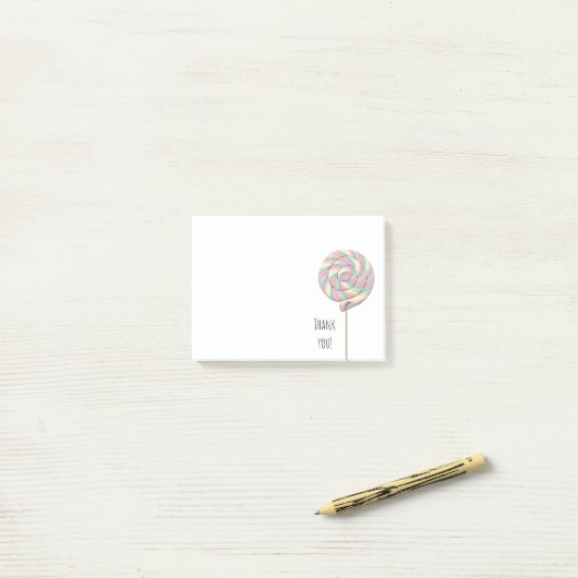 Roze zwembril Lollipop Post-it notities Post-it® Notes (Op bureau)