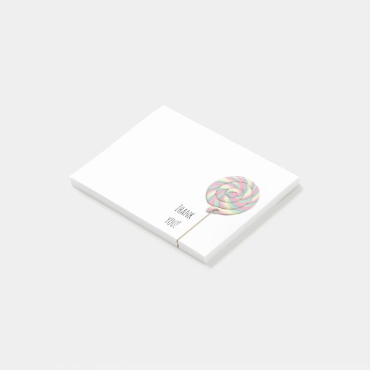 Roze zwembril Lollipop Post-it notities Post-it® Notes (Schuin)