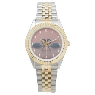 Roze zwemmen moeten liefde zijn horloge