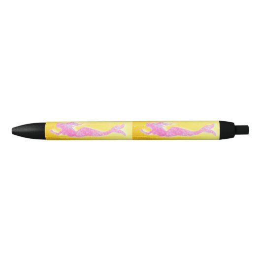 roze zwemmermata zwarte inkt pen (Voorkant)