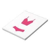 Roze zwempak notitieblok (Linkerzijde)