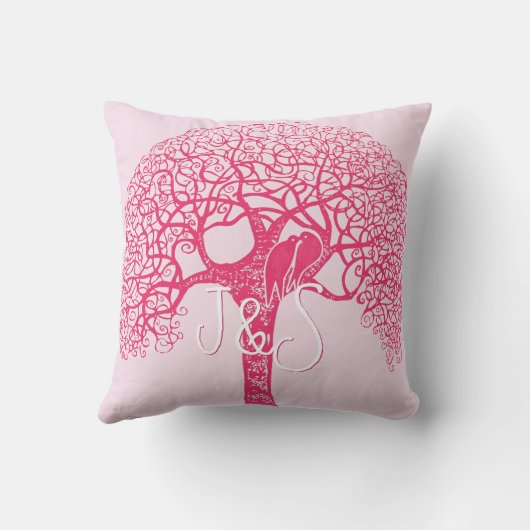 Roze Zwemvee van de boomVrouw kiezen Om het even w Kussen (Achterkant)