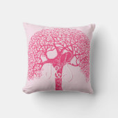 Roze Zwemvee van de boomVrouw kiezen Om het even w Kussen (Voorkant)