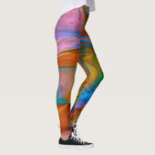 Roze zwenken Abstract Leggings (Rechts)