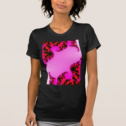 Roze zwenken t-shirt (Voorkant)