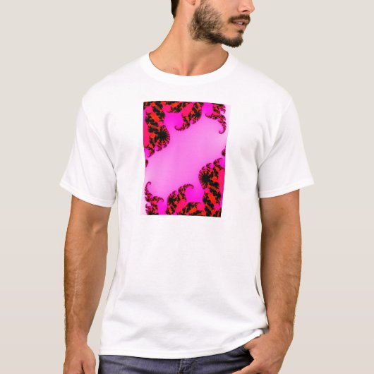 Roze zwenken t-shirt (Voorkant)
