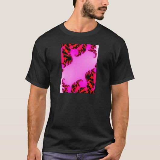 Roze zwenken t-shirt (Voorkant)