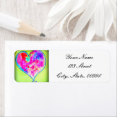 roze zwenkhart etiket (Insitu)