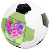 roze zwenkhart voetbal (Drie kwart)