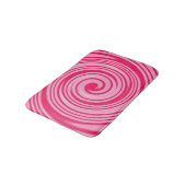 Roze zwenkpatroon badmat (Gekanteld)