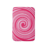 Roze zwenkpatroon badmat (Voorkant Verticaal)